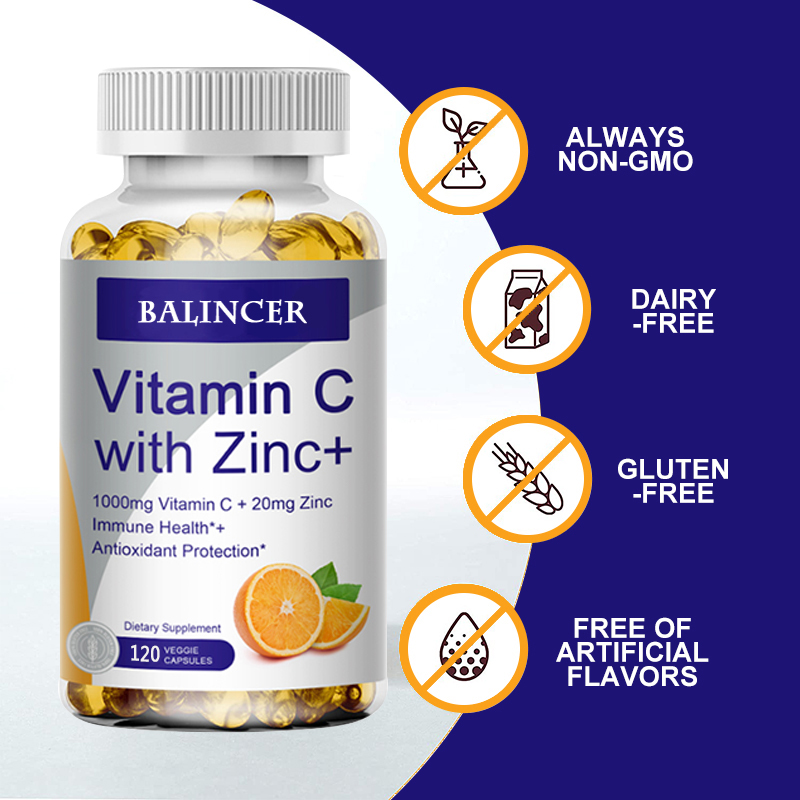 Vitamin C with Zinc, Bioavaila - Zinc Supplement 50Mg 评论和价格