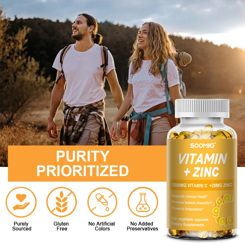 Vitamin C 1000mg + Zinc 20mg C - Zinc Supplement 50Mg 评论和价格