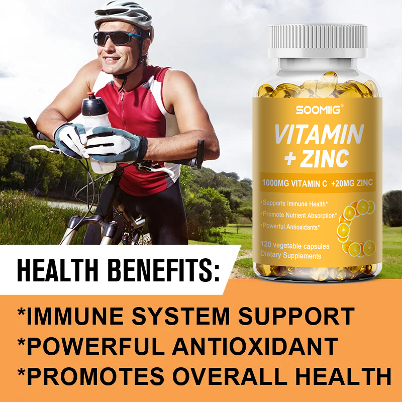 Vitamin C 1000mg + Zinc 20mg C - Zinc Supplement 50Mg 评论和价格